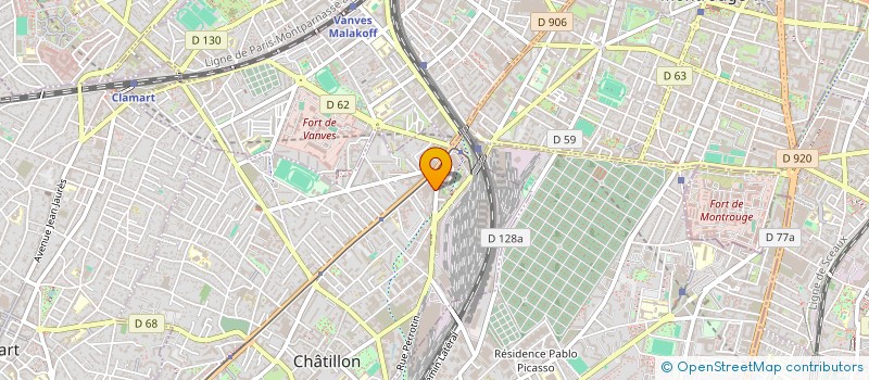 localisation de l'entreprise MONSIEUR AHMED BEN MAHMOUD  CHATILLON