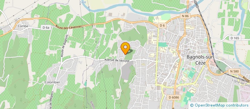 localisation de l'entreprise MONSIEUR AHMED BEN MOSTEFA  BAGNOLS-SUR-CEZE