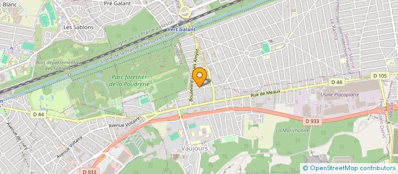 localisation de l'entreprise MONSIEUR AHMED BEN OMRANE  VAUJOURS