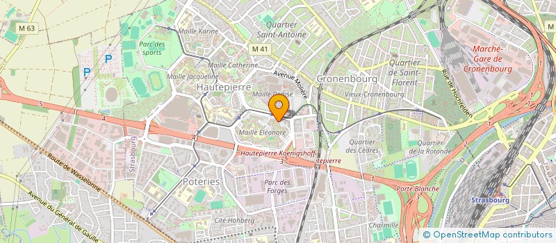 localisation de l'entreprise MONSIEUR AHMED BENALI à STRASBOURG