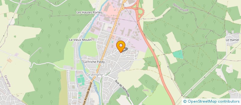 localisation de l'entreprise MONSIEUR AHMED BENAMAR  GRAVIGNY