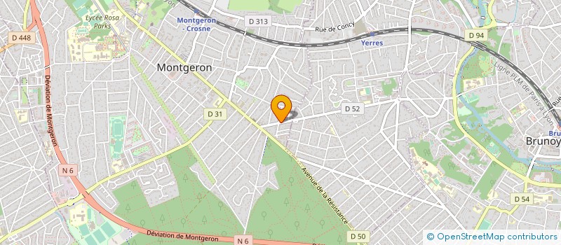 localisation de l'entreprise MONSIEUR AHMED BENAOUALI à MONTGERON