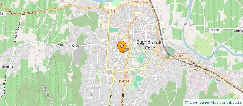 localisation de l'entreprise MONSIEUR AHMED BENDJELLOUL  BAGNOLS-SUR-CEZE