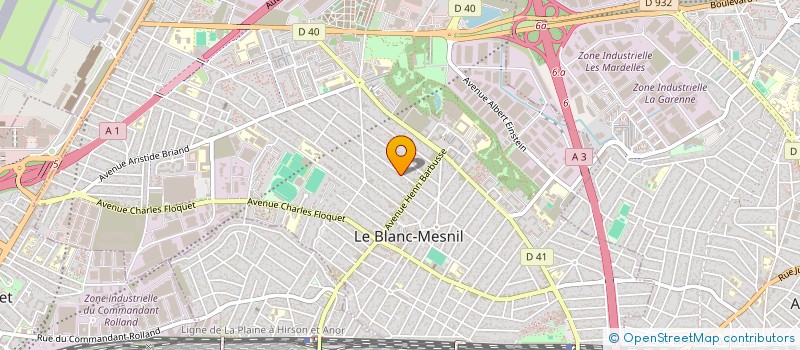 localisation de l'entreprise MONSIEUR AHMED BENDRIS  LE BLANC-MESNIL
