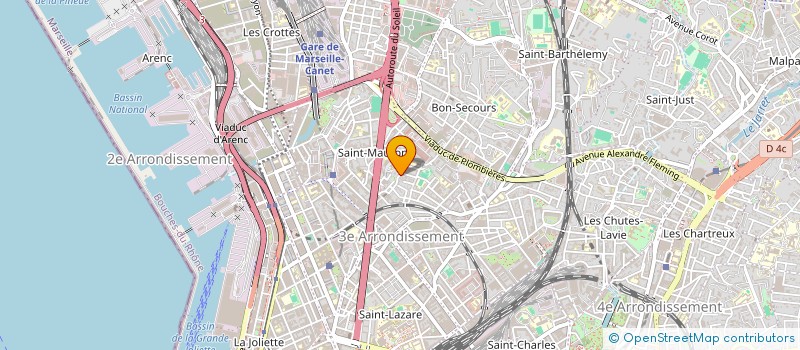 localisation de l'entreprise MONSIEUR AHMED BENHADOU à MARSEILLE