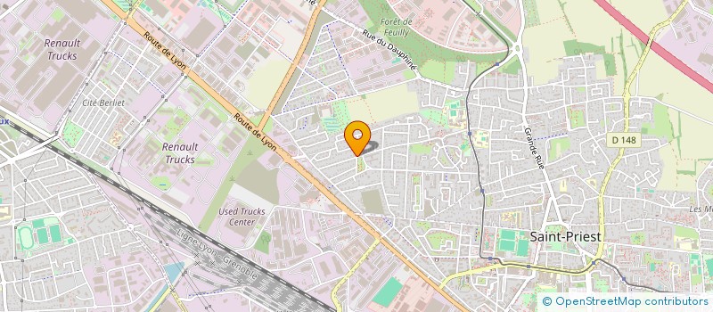 localisation de l'entreprise MONSIEUR AHMED BENNA  SAINT-PRIEST