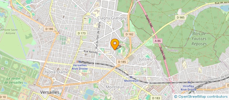 localisation de l'entreprise MONSIEUR AHMED BENTAHAR à VERSAILLES