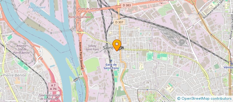 localisation de l'entreprise MONSIEUR AHMED BENZINA  SAINT-FONS