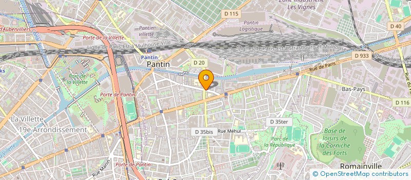 localisation de l'entreprise MONSIEUR AHMED BERKAN à PANTIN