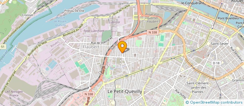 localisation de l'entreprise MONSIEUR AHMED BLIL  LE PETIT-QUEVILLY