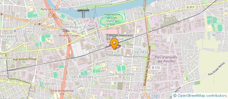 localisation de l'entreprise MONSIEUR AHMED BOUACHA  VAULX-EN-VELIN