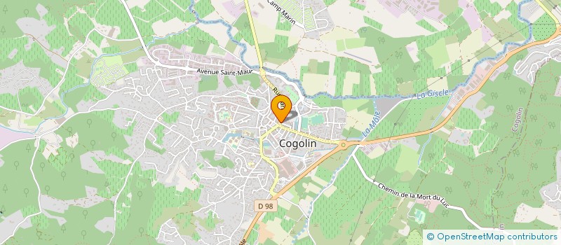 localisation de l'entreprise MONSIEUR AHMED BOUACHBA  COGOLIN