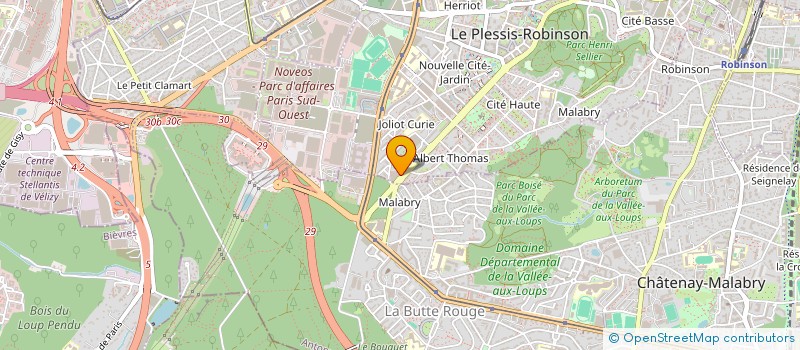 localisation de l'entreprise MONSIEUR AHMED BOUAZA  LE PLESSIS-ROBINSON