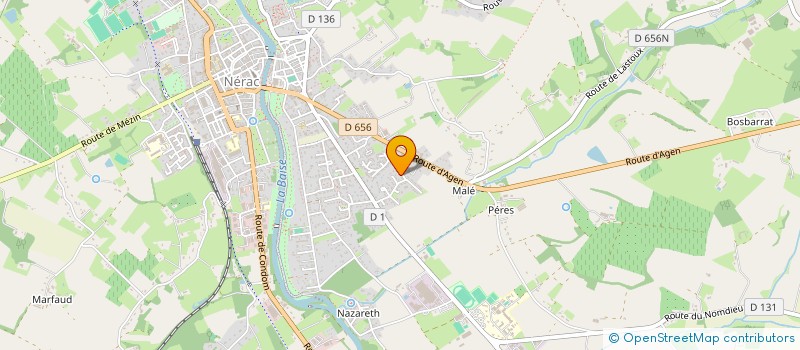 localisation de l'entreprise MONSIEUR AHMED BOUDERI  NERAC