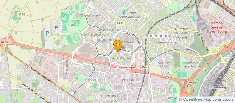 localisation de l'entreprise MONSIEUR AHMED BOUGAMZA à STRASBOURG