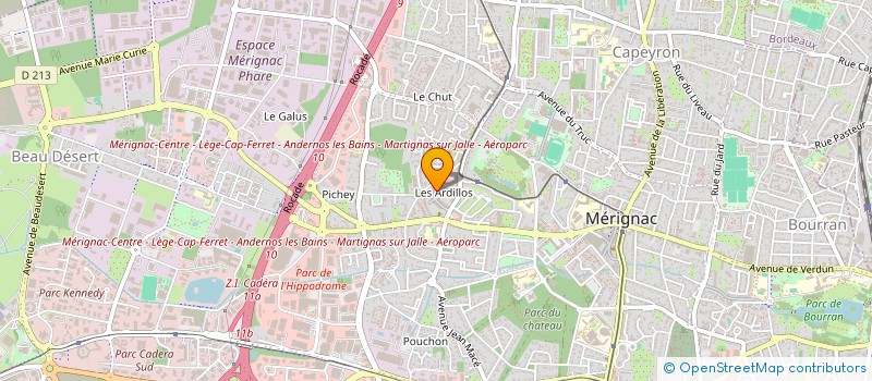 localisation de l'entreprise MONSIEUR AHMED BOUGHERBI à MERIGNAC