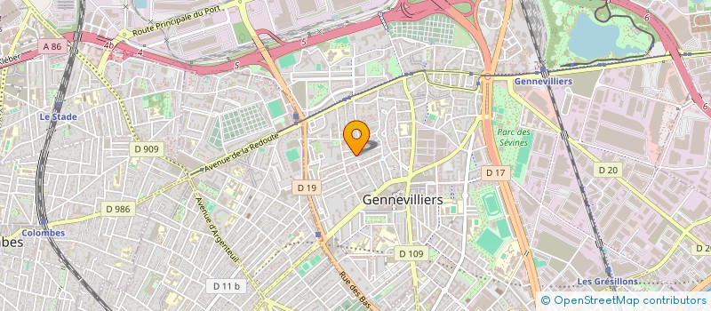 localisation de l'entreprise MONSIEUR AHMED BOUGJDI à GENNEVILLIERS