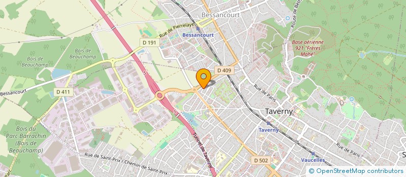 localisation de l'entreprise MONSIEUR AHMED BOUKHEZNA  TAVERNY