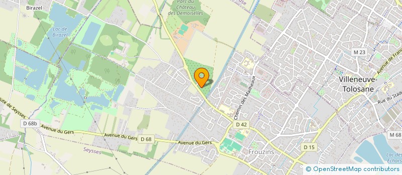 localisation de l'entreprise MONSIEUR AHMED BOUKHORISSA  CUGNAUX