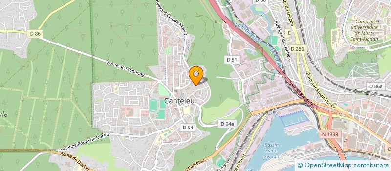 localisation de l'entreprise MONSIEUR AHMED BOUKNANA  CANTELEU