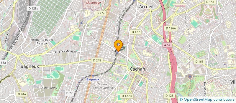 localisation de l'entreprise MONSIEUR AHMED BOUKRIAN  CACHAN
