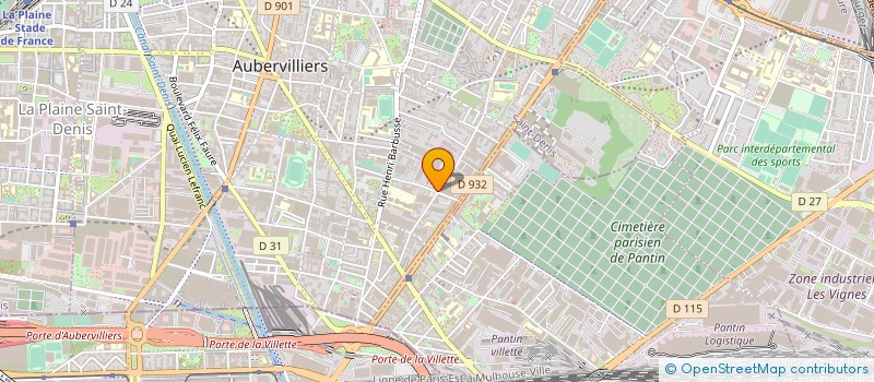 localisation de l'entreprise MONSIEUR AHMED BOULADJOUL à AUBERVILLIERS