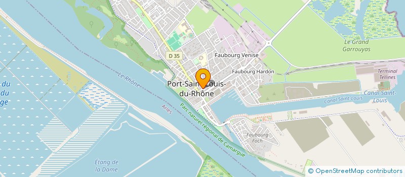 localisation de l'entreprise MONSIEUR AHMED BOUSRIJ à PORT-SAINT-LOUIS-DU-RHONE