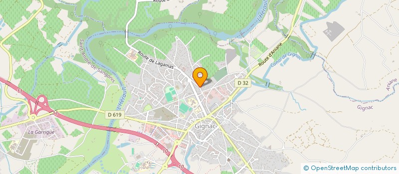 localisation de l'entreprise MONSIEUR AHMED BOUSSAADA  GIGNAC