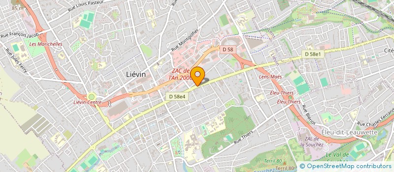 localisation de l'entreprise MONSIEUR AHMED BOUSSLIM  LIEVIN