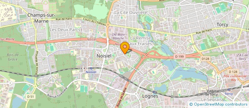 localisation de l'entreprise MONSIEUR AHMED BOUZIKI  NOISIEL