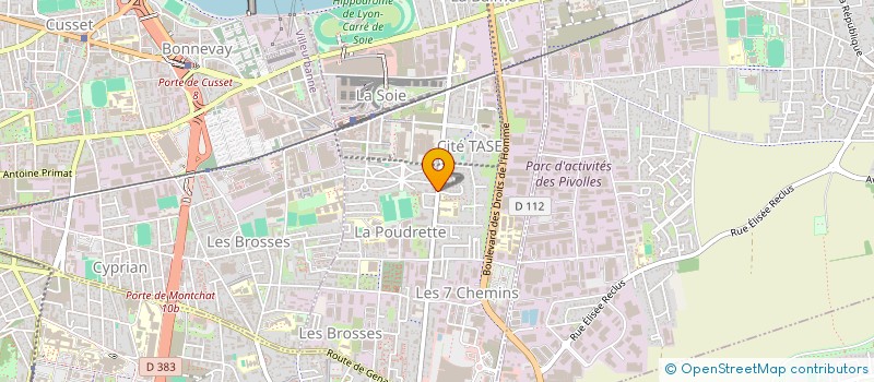 localisation de l'entreprise MONSIEUR AHMED BRAHIM  VAULX-EN-VELIN