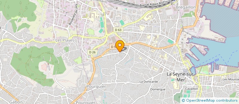 localisation de l'entreprise MONSIEUR AHMED BRIGUI  LA SEYNE-SUR-MER