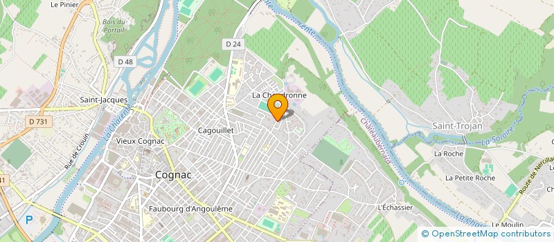 localisation de l'entreprise MONSIEUR AHMED CHAHID à COGNAC