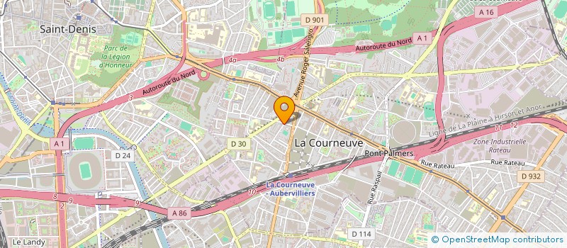 localisation de l'entreprise MONSIEUR AHMED CHAOUCHI à LA COURNEUVE