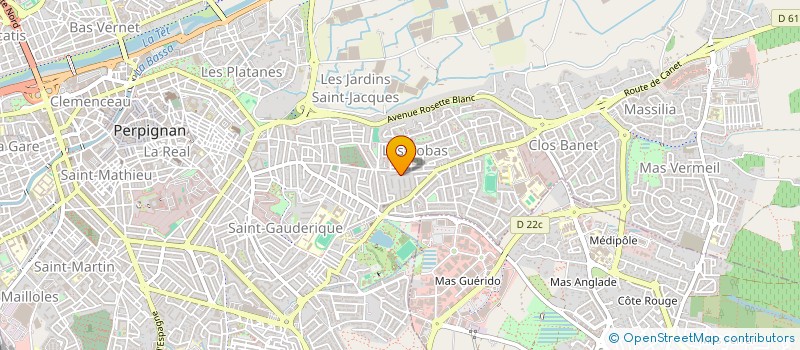 localisation de l'entreprise MONSIEUR AHMED CHAOUI  PERPIGNAN