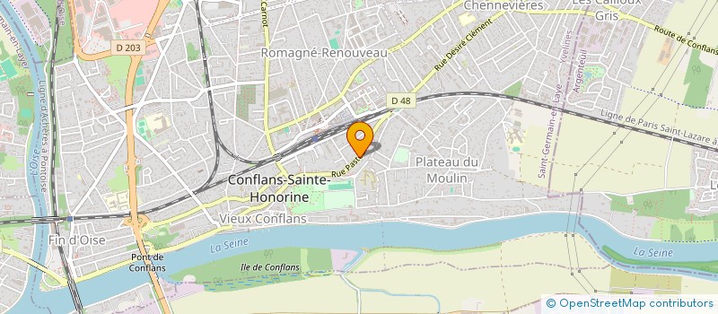 localisation de l'entreprise MONSIEUR AHMED CHEKROUN  CONFLANS-SAINTE-HONORINE