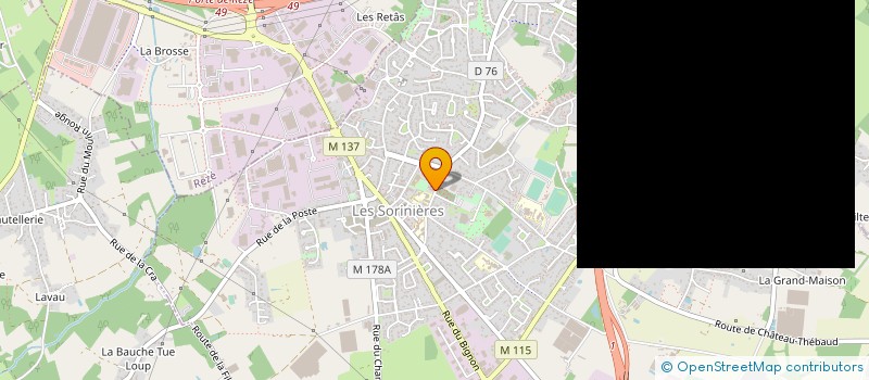 localisation de l'entreprise MONSIEUR AHMED CHELIL  LES SORINIERES