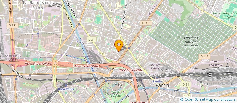 localisation de l'entreprise MONSIEUR AHMED CHERAIFIA  AUBERVILLIERS