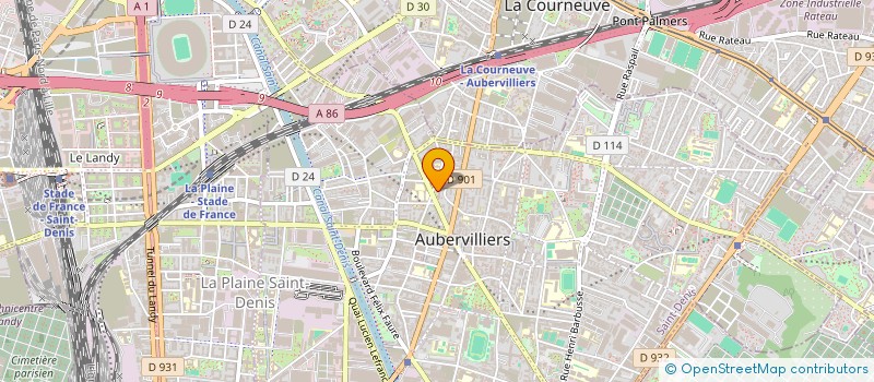 localisation de l'entreprise MONSIEUR AHMED CHERAIFIA  AUBERVILLIERS