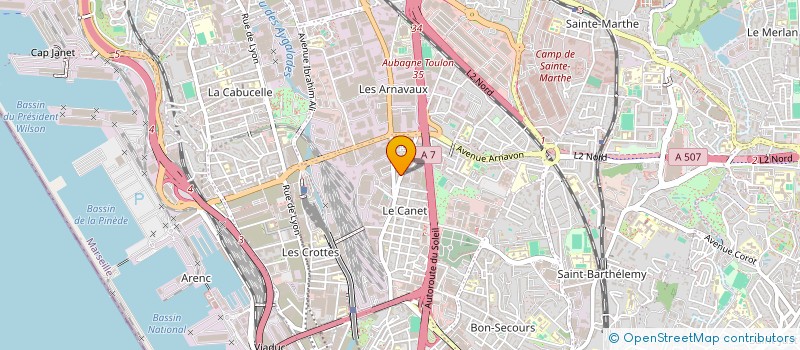 localisation de l'entreprise MONSIEUR AHMED CHERGUI  MARSEILLE