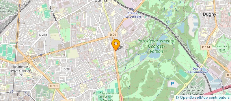 localisation de l'entreprise MONSIEUR AHMED CHIFA  STAINS
