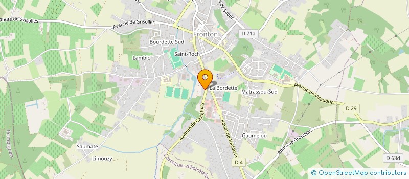 localisation de l'entreprise MONSIEUR AHMED CHORFI  FRONTON