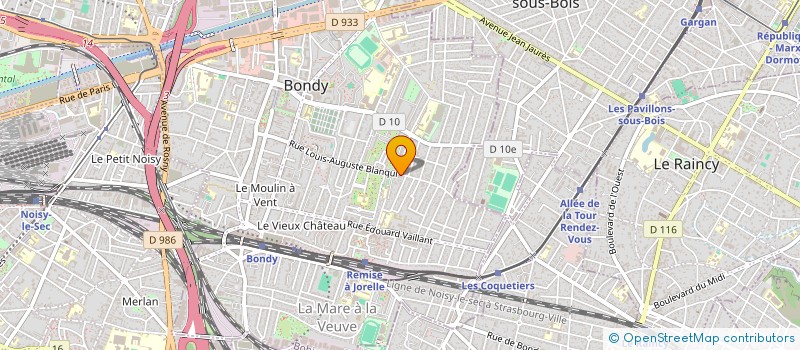 localisation de l'entreprise MONSIEUR AHMED CHOUAT  BONDY