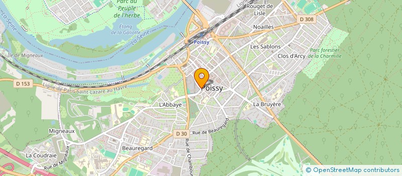 localisation de l'entreprise MONSIEUR AHMED CHOUM  POISSY