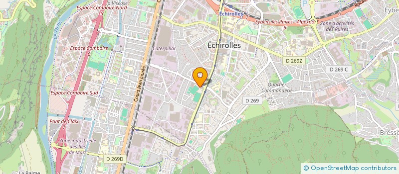 localisation de l'entreprise MONSIEUR AHMED DAMECHE  ECHIROLLES