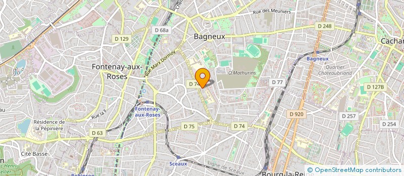 localisation de l'entreprise MONSIEUR AHMED DENFIR à BAGNEUX