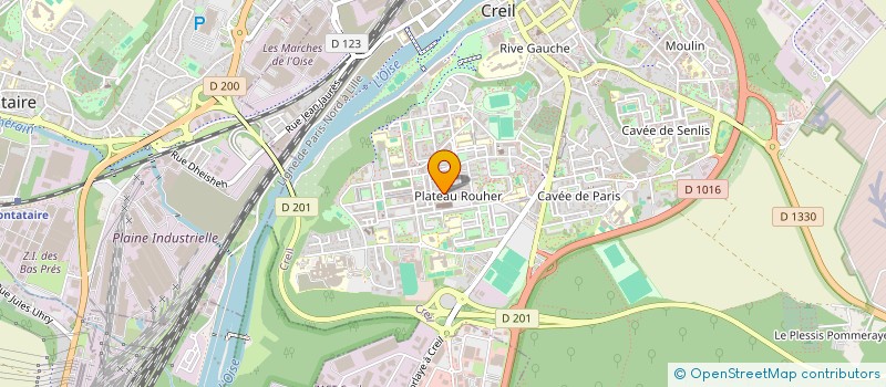 localisation de l'entreprise MONSIEUR AHMED DERRAZ  CREIL