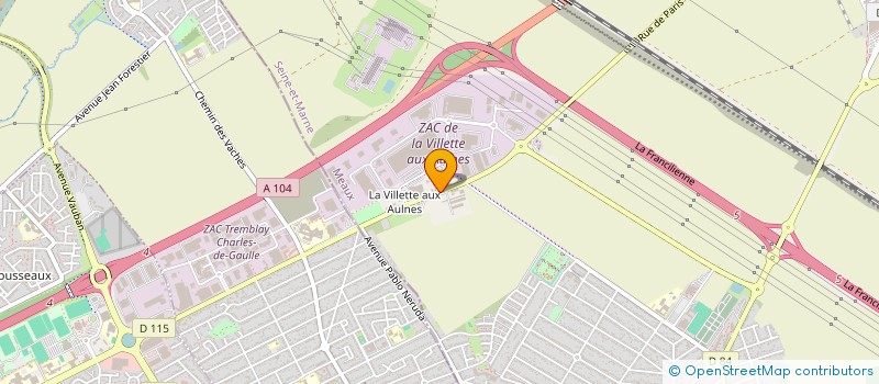 localisation de l'entreprise MONSIEUR AHMED DIA  MITRY-MORY