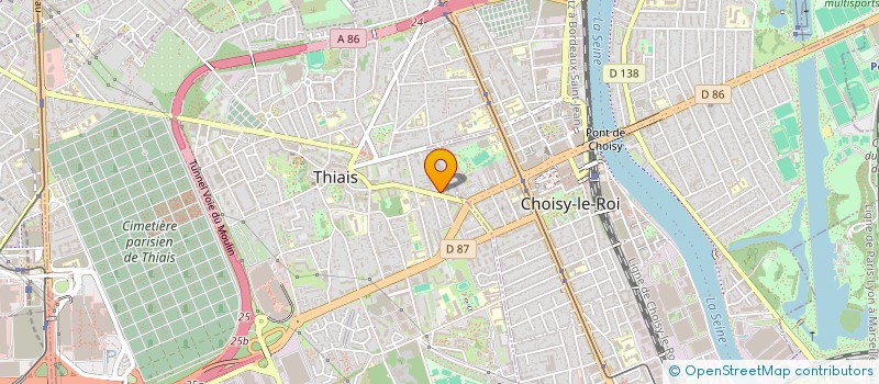 localisation de l'entreprise MONSIEUR AHMED DJABER  THIAIS