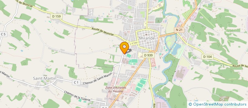 localisation de l'entreprise MONSIEUR AHMED DJEDDI  MIRANDE